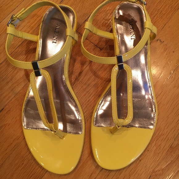 cute yellow sandals